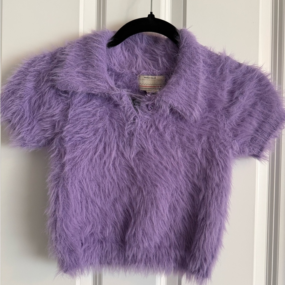 Kimchi Blue Purple Fuzzy Kids Top